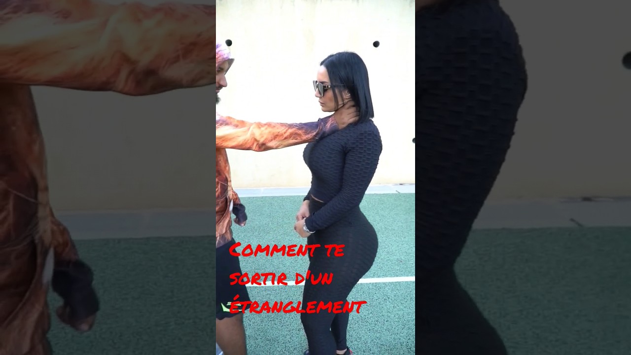 Comment te sortir d'un étranglement ft Nadine #selfdefense #artmartiaux #youtube #shortyoutube