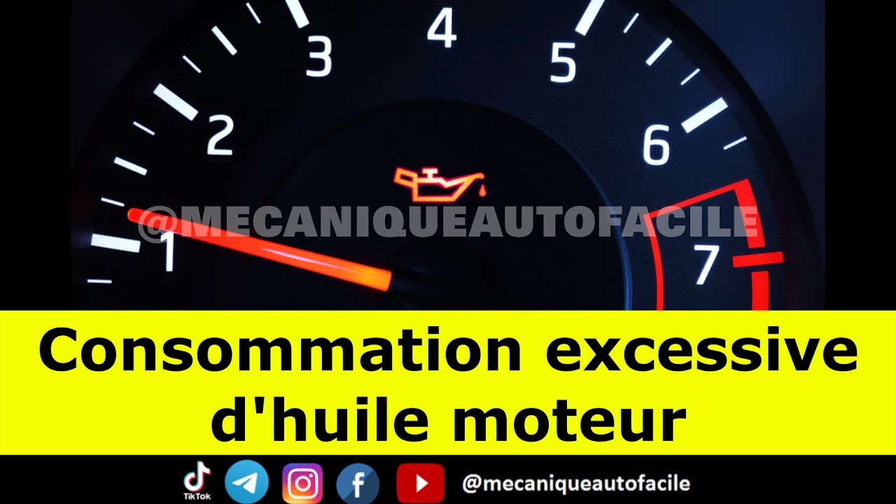 LES CAUSES DE LA CONSOMMATION EXCESSIVE D'HUILE MOTEUR ! #auto #automobile #moteur #voiture