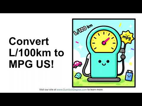 How do I convert L/100 km to mpg (US)?