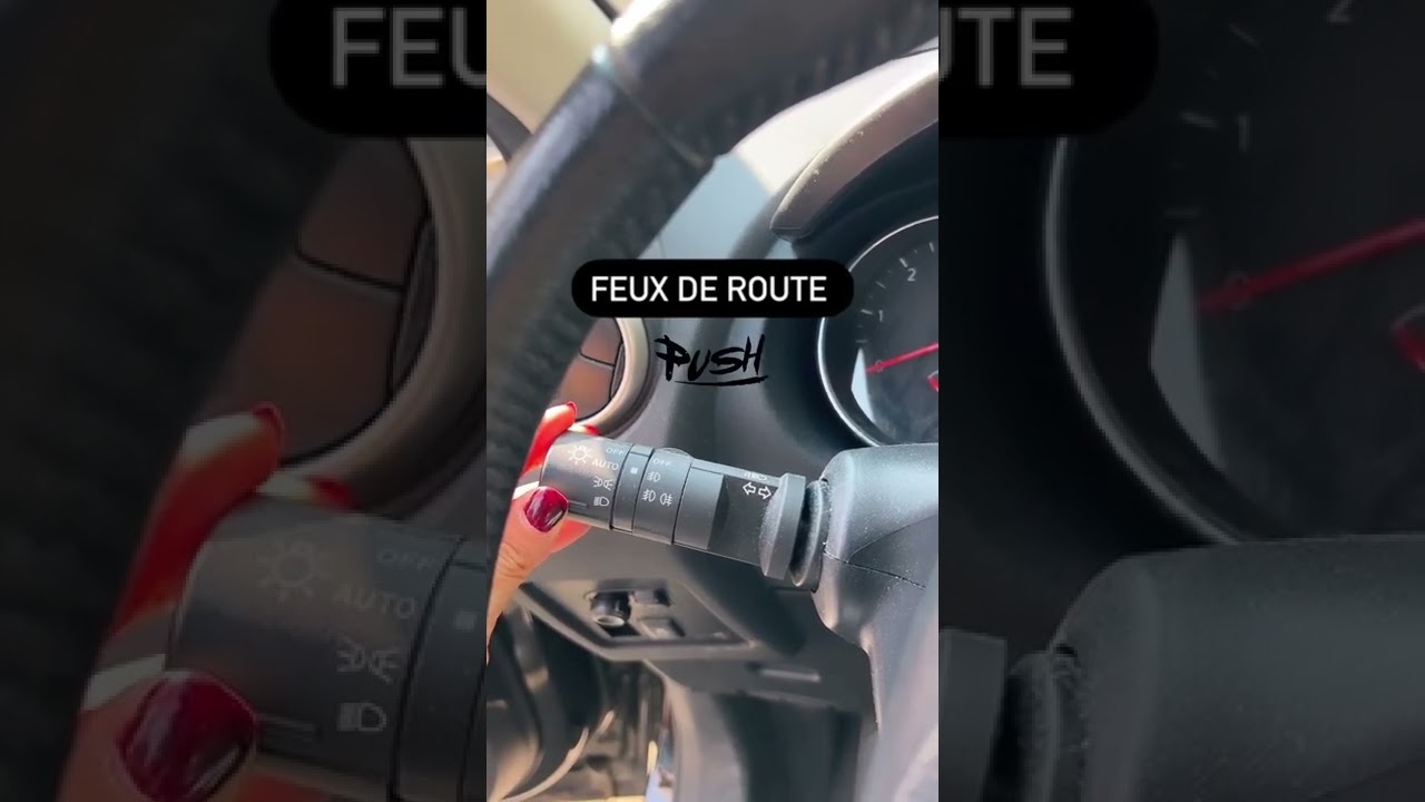 Comment allumer les différents feux dans ta voiture ?