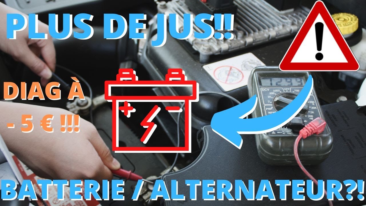PROBLÉME ÉLECTRIQUE : Batterie HS ou Alternateur HS ? | Diagnostiquer la panne pour moins de 5 € !