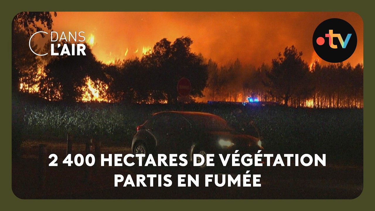 Un incendie cauchemardesque en Gironde