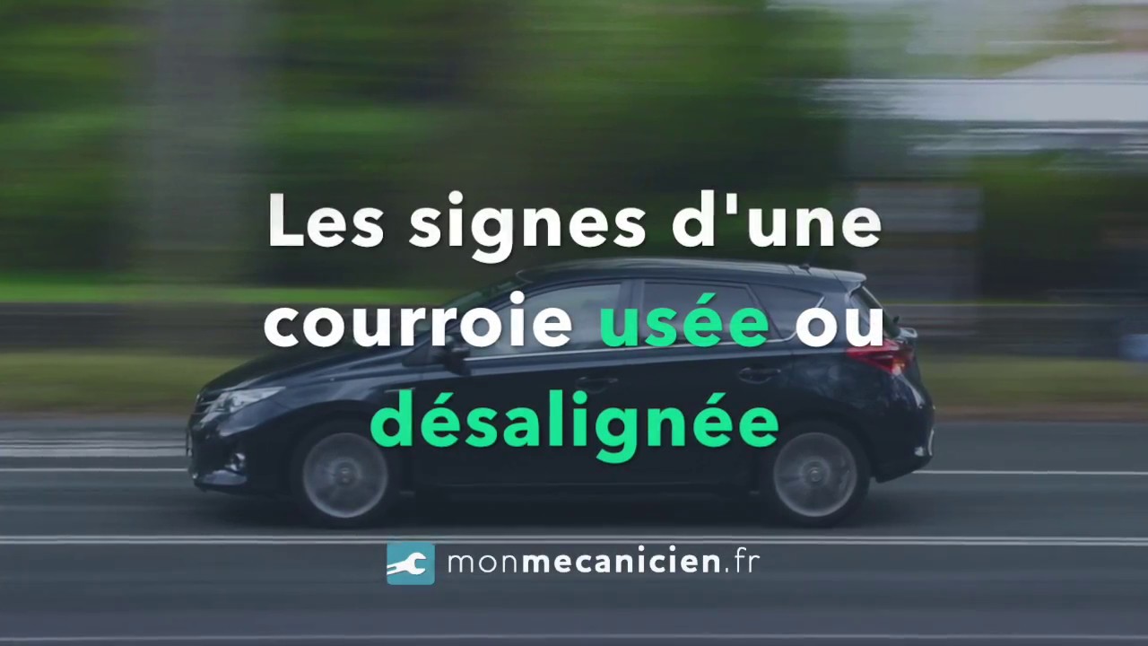 Les signes d'une courroie usée ou désalignée