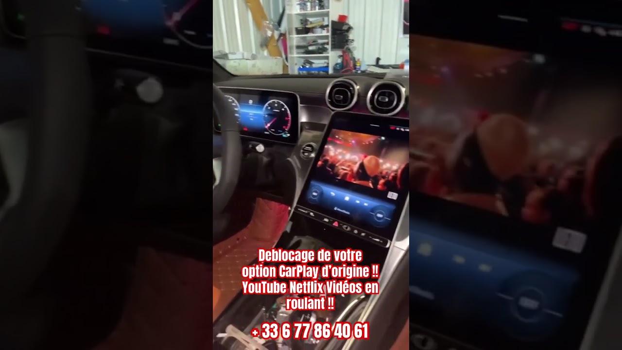 Déblocage de votre option CarPlay vidéos activer en roulant YouTube TV Netflix Playstore