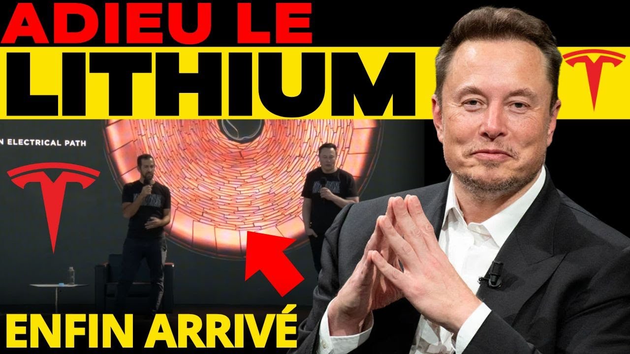 PLUS DE LITHIUM! Elon Musk dévoile une NOUVELLE TECHNOLOGIE de batterie pour tesla en 2025