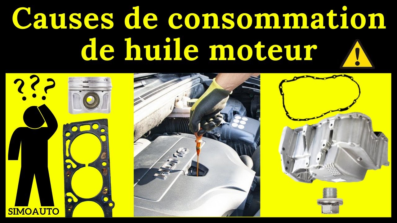 Quelles sont les causes d'une consommation anormale d'huile moteur | SIMOAUTO