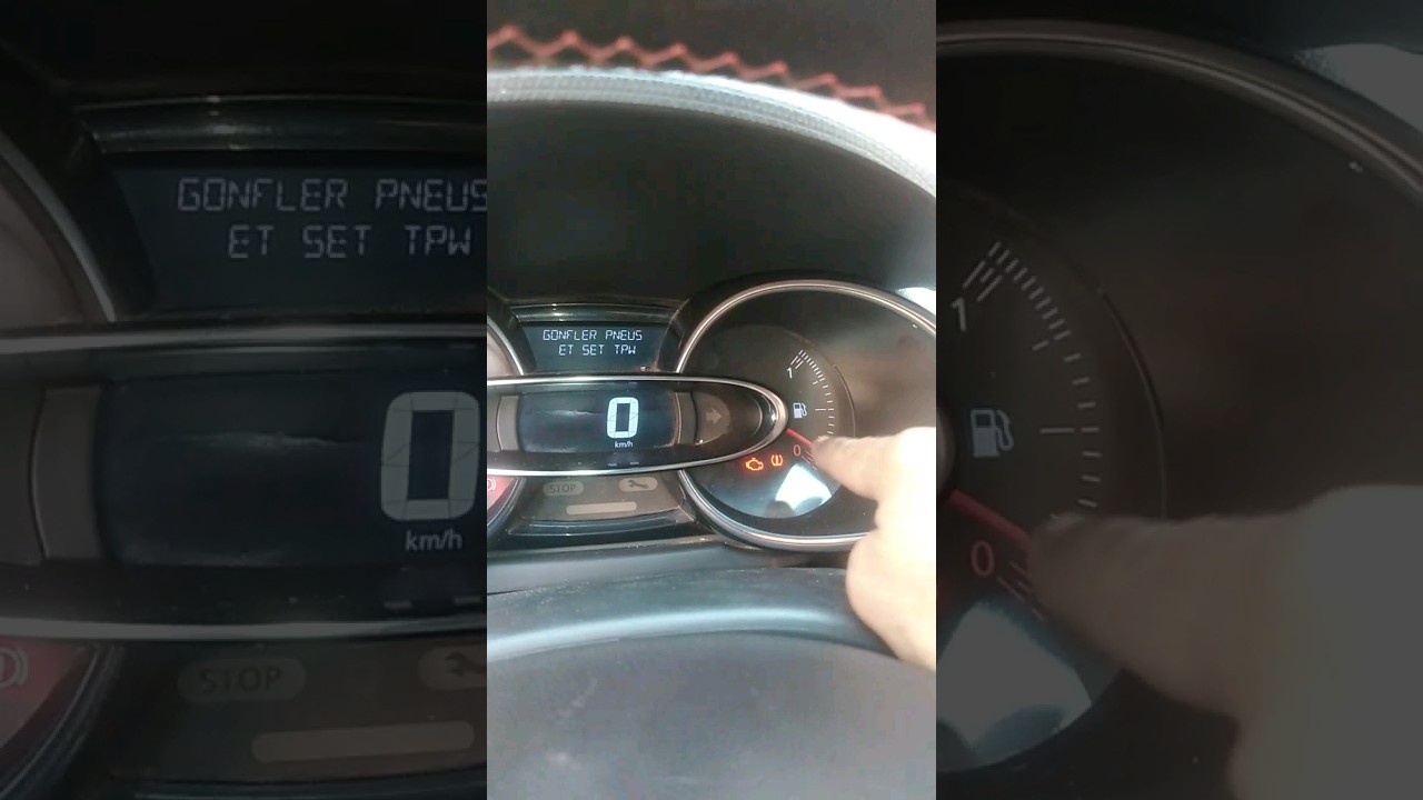 Réinitialiser voyant pression pneus clio 4