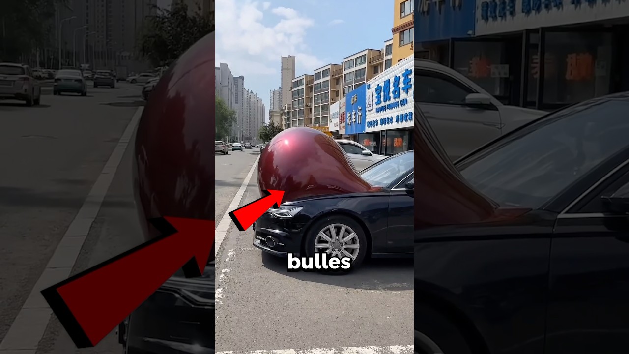 N’éclatez jamais cette bulle sur une voiture 😱