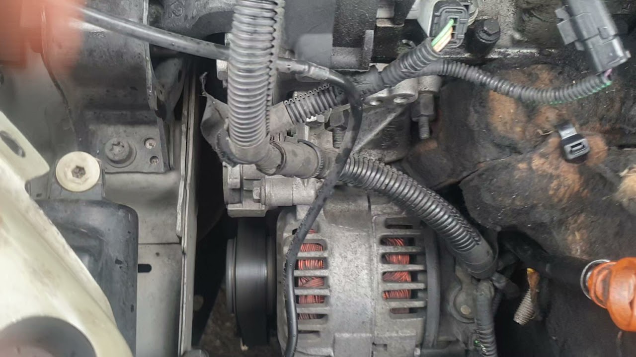 bruit moteur venant du côté distribution 1.4hdi poulie alternateur hs